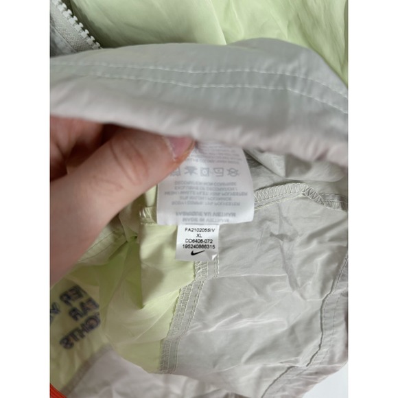 Nike Air Sportswear Unlined Anorak Hooded Jacket Men's XL Light Bone DD6406-072 - Picture 5 of 10